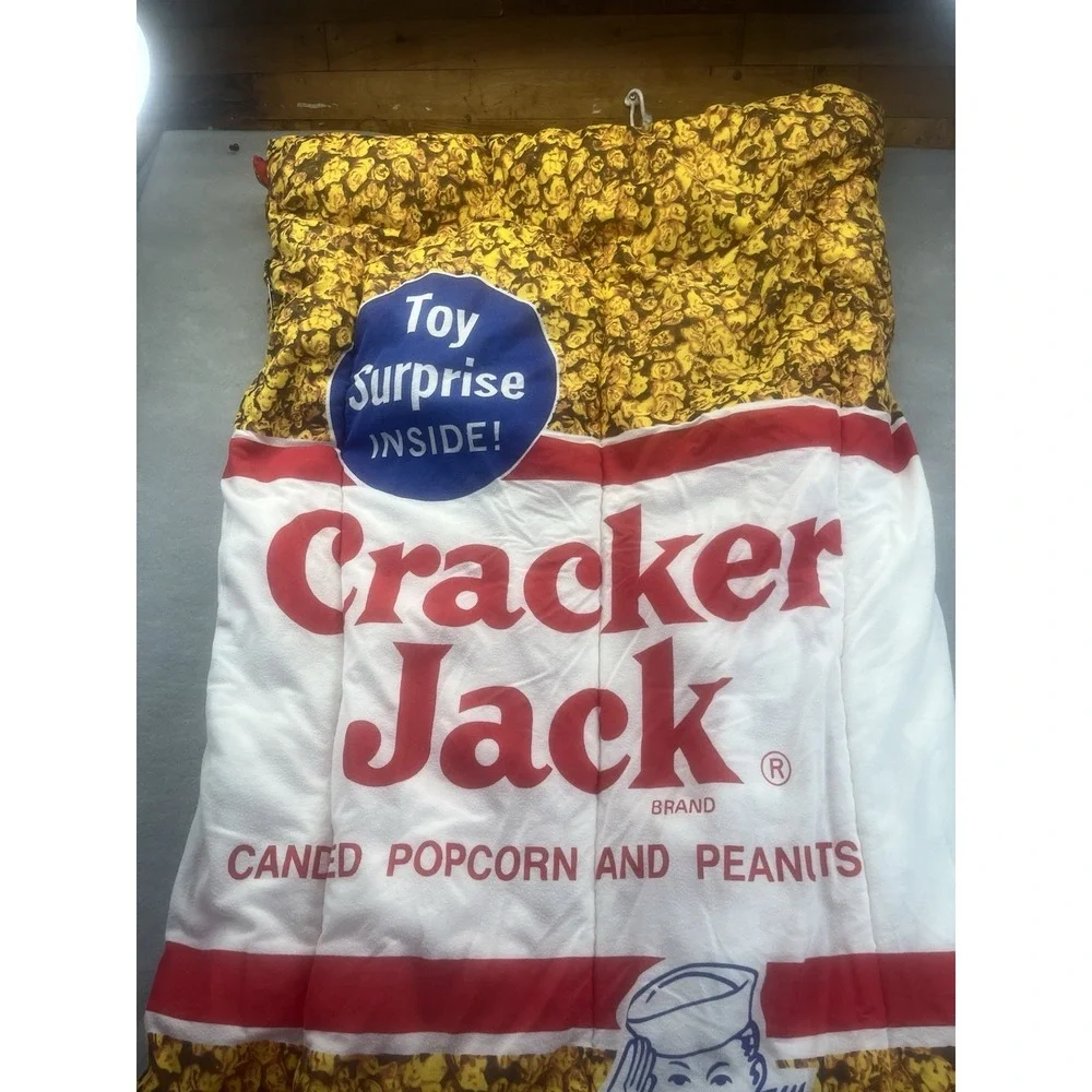 Vintage Cracker Jack Sleeping Bag Very Rare Collectable Vtg Warm Lined